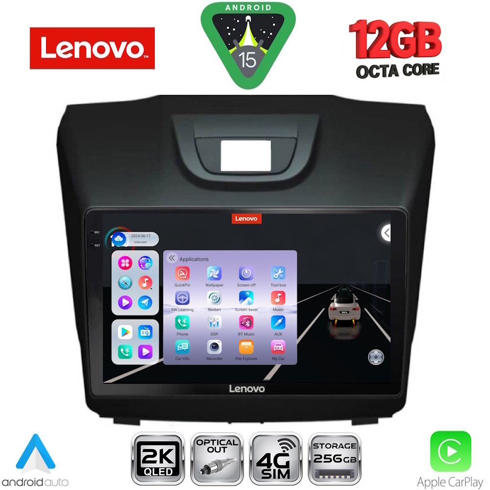 SSZ12255_15 LENOVO SSZ 12255_CPA (9inc) MULTIMEDIA TABLET for ISUZU DMAX mod. 2012-2020 - Image 1