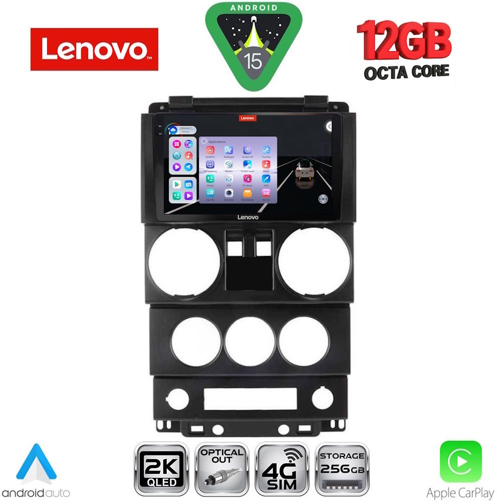 SSZ12293_15 LENOVO SSZ 12293_CPA (9inc) MULTIMEDIA TABLET for JEEP WRANGLER mod. 2006-2011 - Image 1