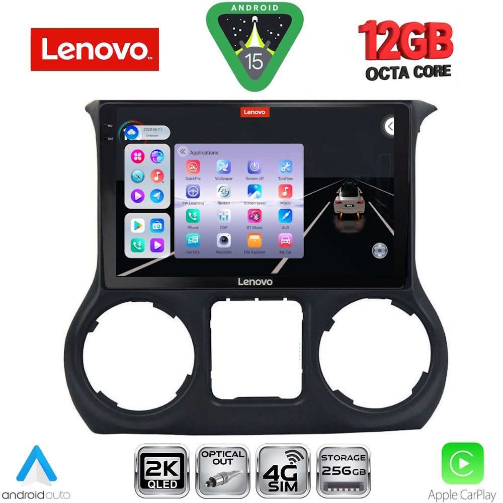SSZ12295_15 LENOVO SSZ 12295_CPA (10inc) MULTIMEDIA TABLET for JEEP WRANGLER mod. 2011-2014 - Image 1