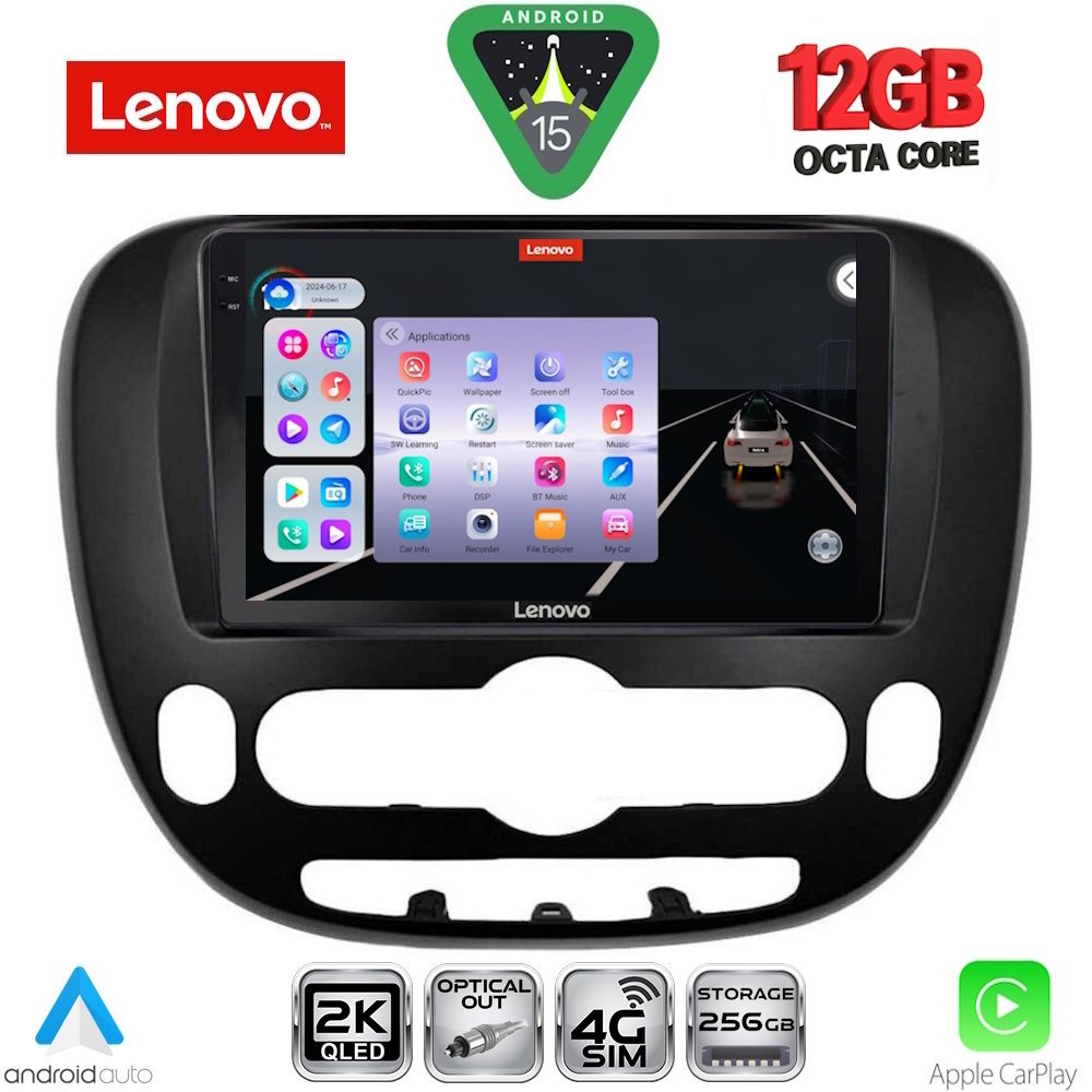 SSZ12321_15 LENOVO SSZ 12321_CPA (9inc) MULTIMEDIA TABLET for KIA SOUL mod. 2013-2019 - Image 1