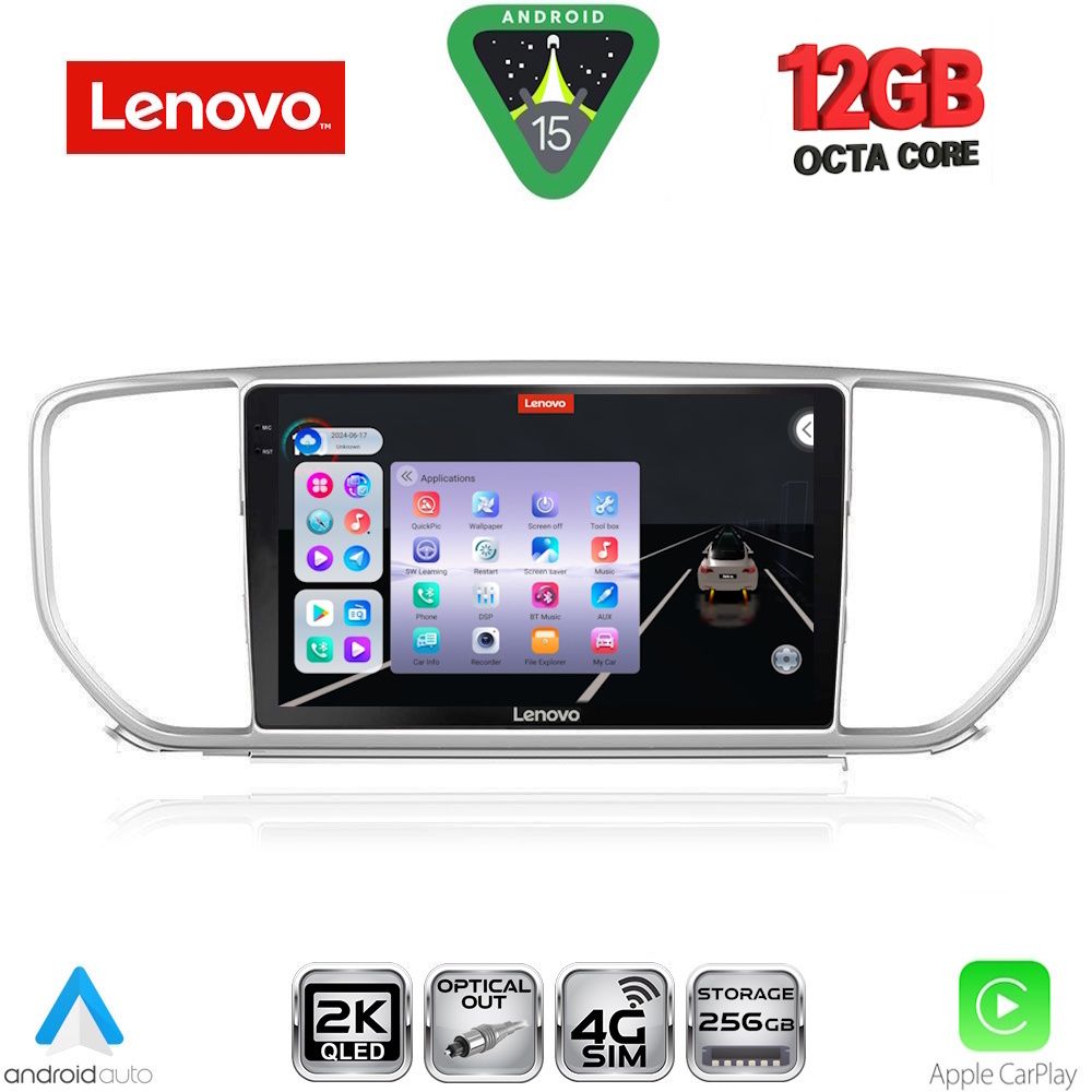 SSZ12327_15 LENOVO SSZ 12327_CPA (9inc) MULTIMEDIA TABLET for KIA SPORTAGE mod. 2018-2021 - Image 1