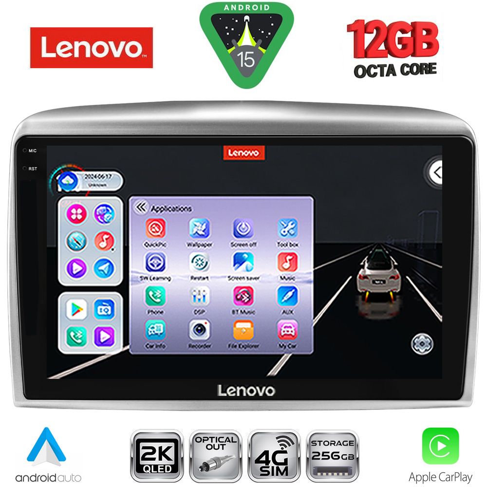 SSZ12333_15 LENOVO SSZ 12333_CPA (9inc) MULTIMEDIA TABLET for LANCIA YPSILON mod. 2006-2011 - Image 1