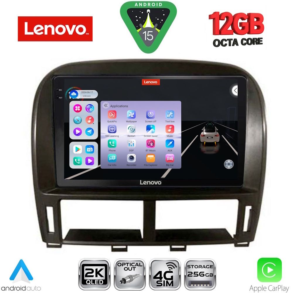 SSZ12343_15 LENOVO SSZ 12343_CPA (9inc) MULTIMEDIA TABLET for LEXUS LS 430 – XF 430 mod. 2000-2006 - Image 1