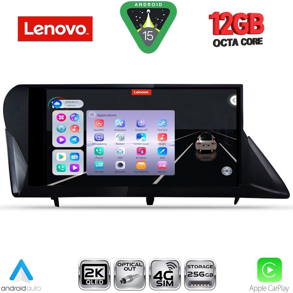 SSZ12346_15 LENOVO SSZ 12346_CPA (9inc) MULTIMEDIA TABLET for LEXUS RX mod. 2009-2014 - Image 1