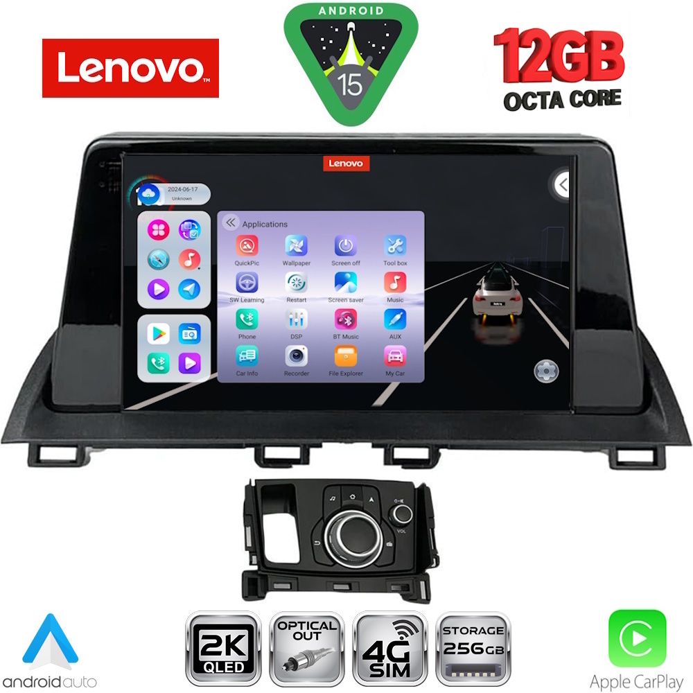 SSZ12386-15 LENOVO SSZ 12386_CPA (9inc) MULTIMEDIA TABLET for MAZDA CX4 mod. 2016-2025 - Image 1