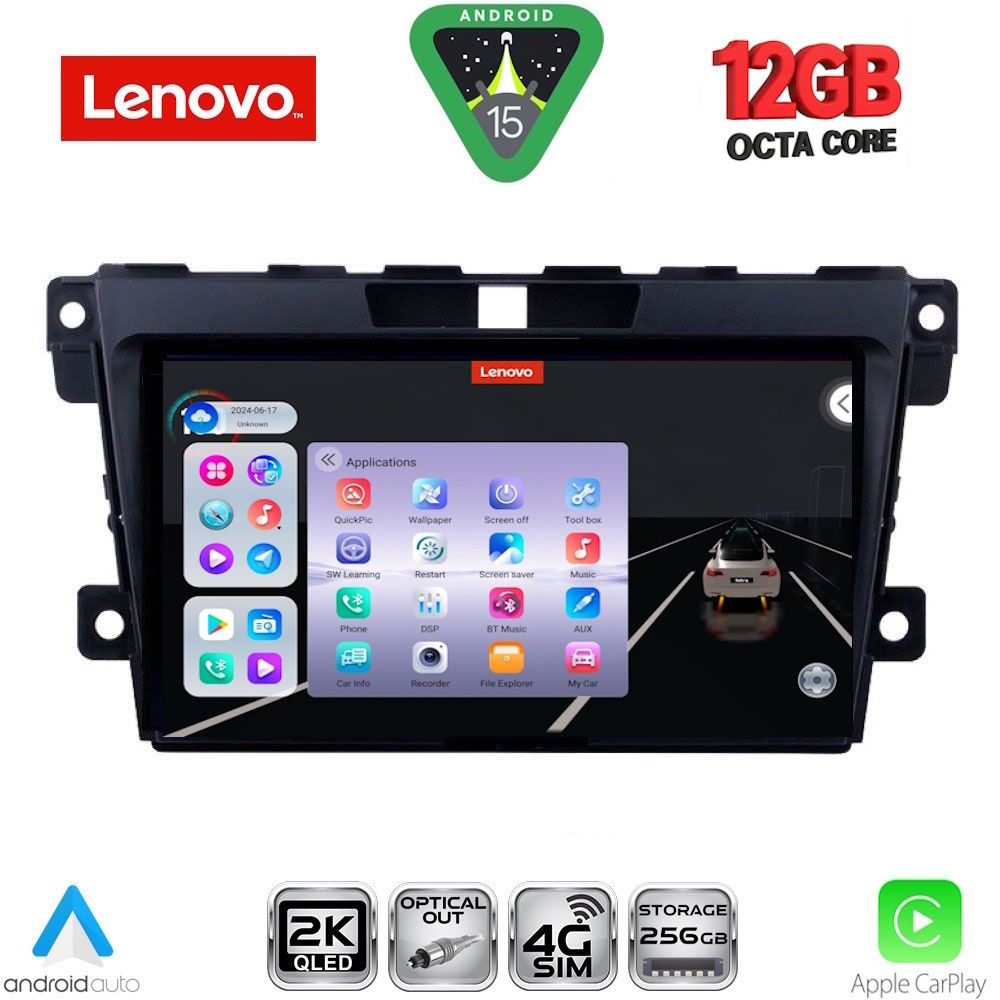 SSZ12389_15 LENOVO SSZ 12389_CPA (9inc) MULTIMEDIA TABLET for MAZDA CX7 mod. 2006-2012 - Image 1