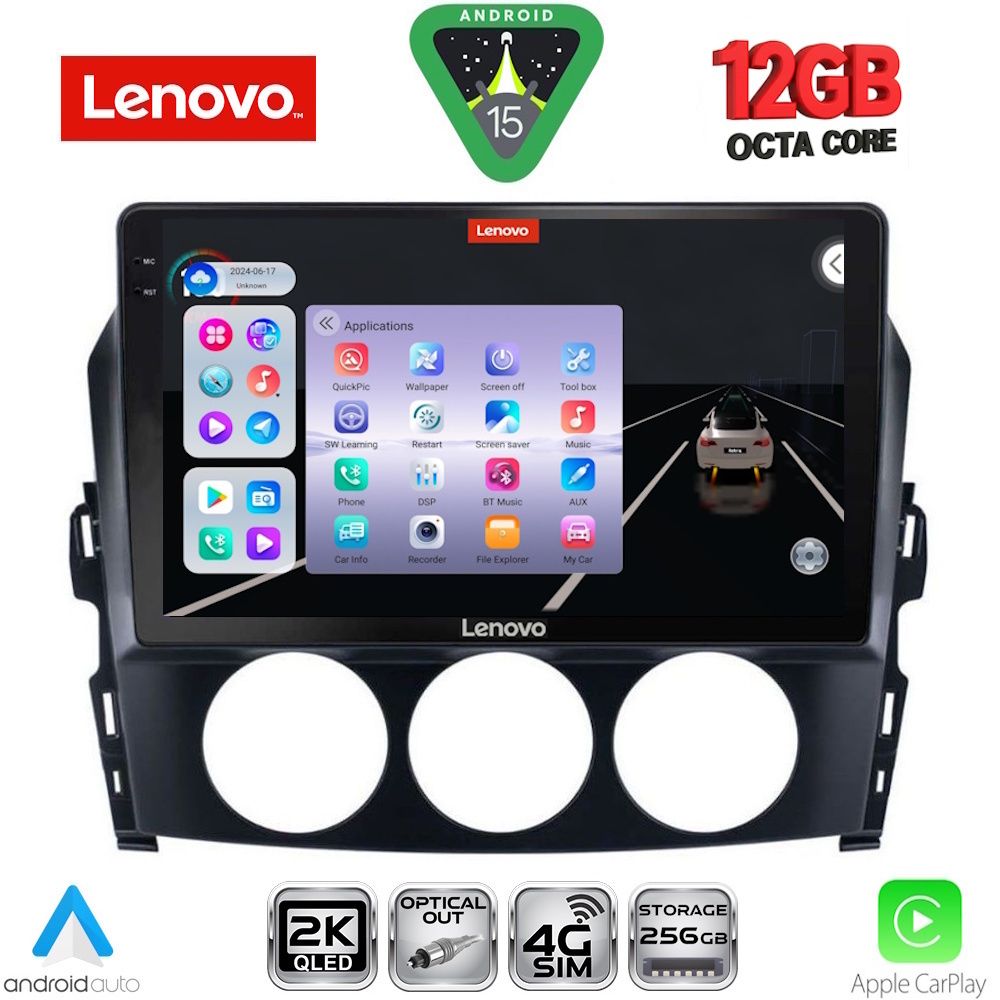 SSZ12392_15 LENOVO SSZ 12392_CPA (9inc) MULTIMEDIA TABLET for MAZDA MX5 mod. 2005-2015 - Image 1