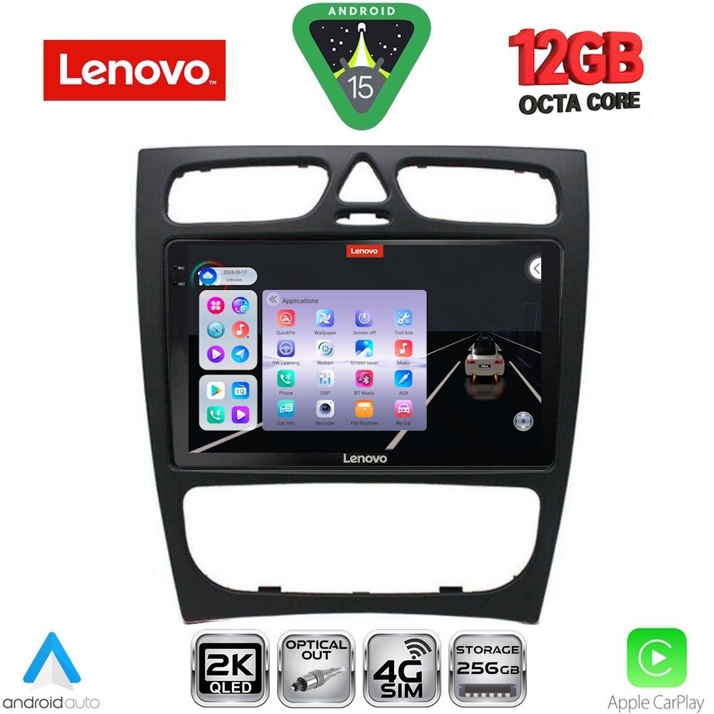 SSZ12402_15 LENOVO SSZ 12402_CPA (9inc) MULTIMEDIA TABLET for MERCEDES C (W203) mod. 1999-2004 - Image 1