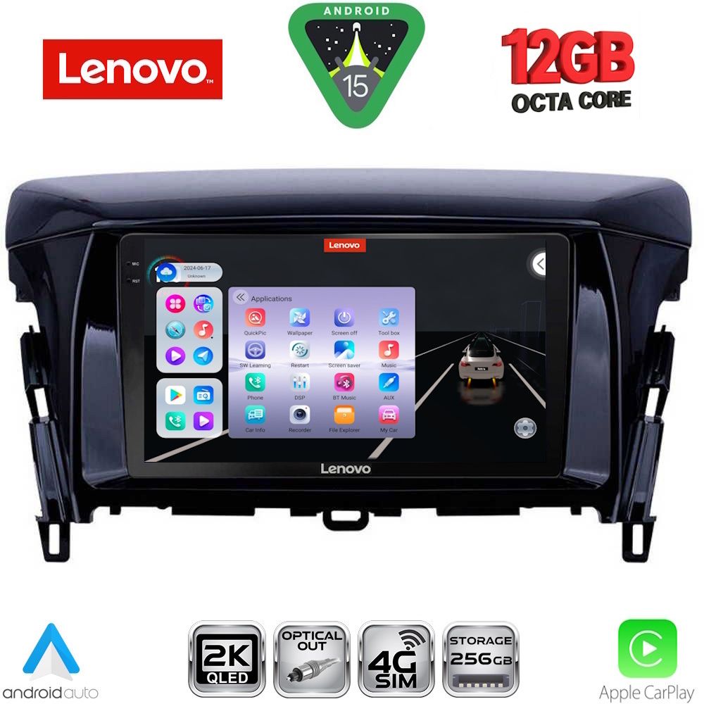 SSZ12432_15 LENOVO SSZ 12432_CPA (9inc) MULTIMEDIA TABLET for MITSUBISHI ECLIPSE CROSS mod. 2018-2026 - Image 1