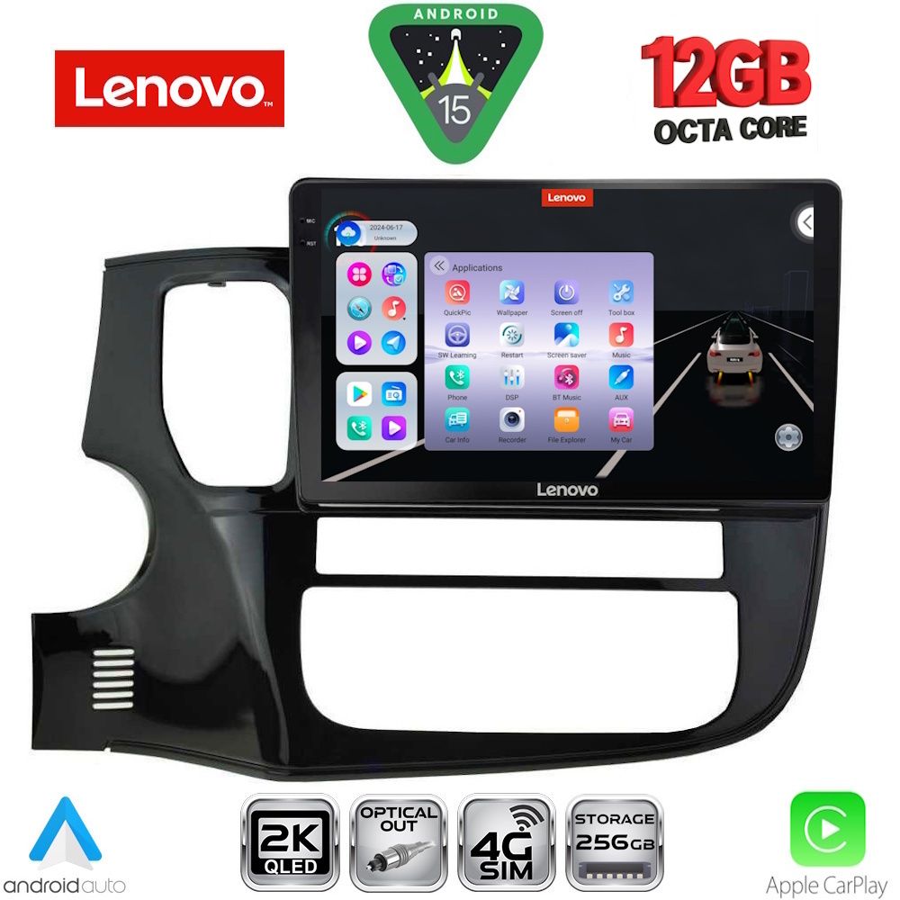 SSZ12443_15 LENOVO SSZ 12443_CPA (10inc) MULTIMEDIA TABLET for MITSUBISHI OUTLANDER mod. 2013-2020 - Image 1