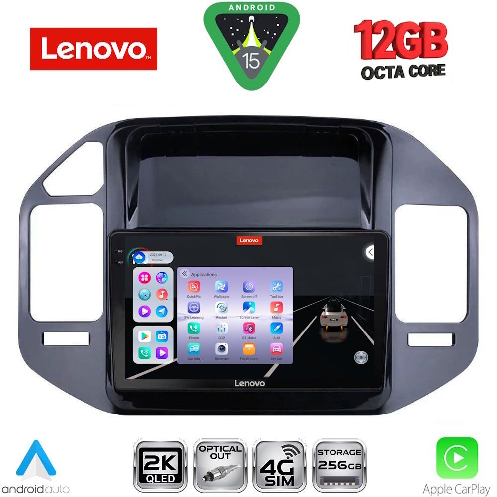 SSZ12444_15 LENOVO SSZ 12444BL_CPA (9inc) MULTIMEDIA TABLET for MITSUBISHI PAJERO mod. 1999-2006 - Image 1