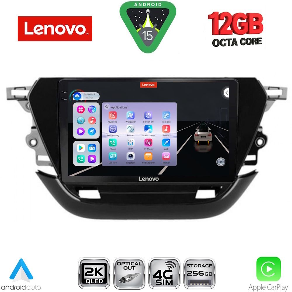 SSZ12487_15 LENOVO SSZ 12487_CPA (9inc) MULTIMEDIA TABLET for OPEL CORSA F mod. 2019-2024 - Image 1