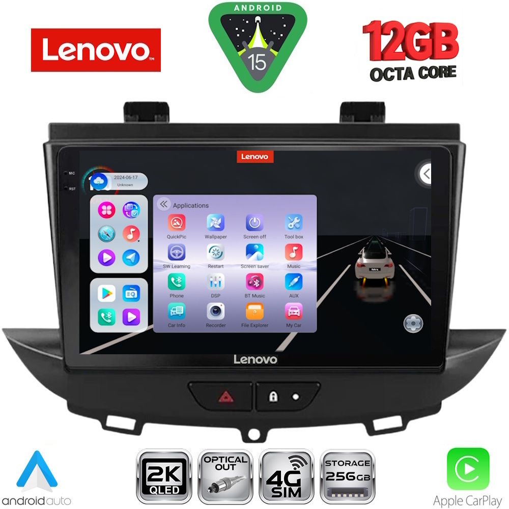 SSZ12490_15 LENOVO SSZ 12490_CPA (9inc) MULTIMEDIA TABLET for OPEL CROSSLAND – GRANDLAND mod. 2017-2025 - Image 1