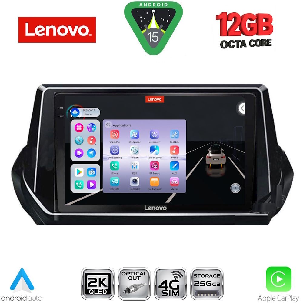 SSZ12509_15 LENOVO SSZ 12509_CPA (9inc) MULTIMEDIA TABLET for PEUGEOT 208 - 2008 mod. 2021> - Image 1