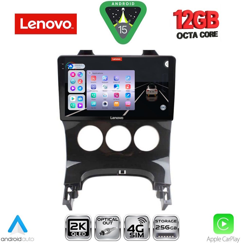 SSZ12515AC_15 LENOVO SSZ 12515_CPA A/C (9inc) MULTIMEDIA TABLET for PEUGEOT 3008 mod. 2008-2016 - Image 1