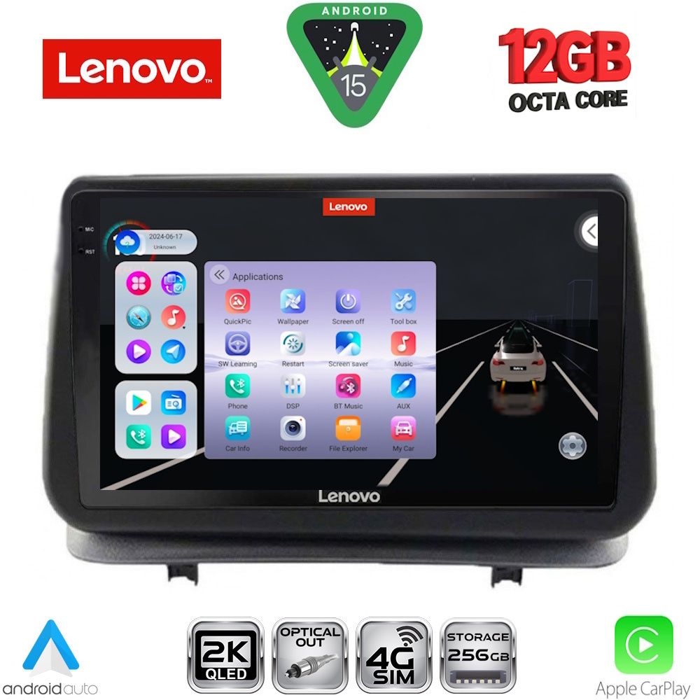 SSZ12543_15 LENOVO SSZ 12543_CPA (9inc) MULTIMEDIA TABLET for RENAULT CLIO mod. 2005-2011 - Image 1