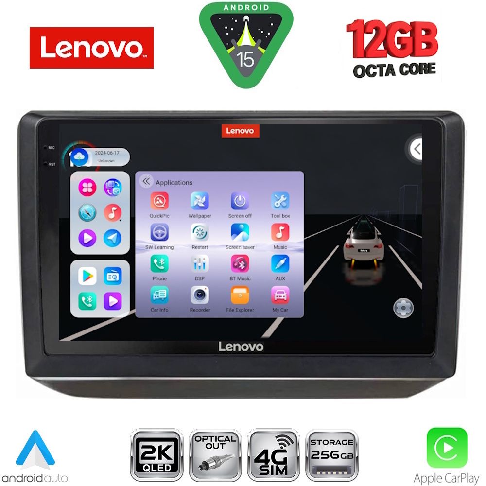 SSZ12581_15 LENOVO SSZ 12581_CPA (10inc) MULTIMEDIA TABLET for SKODA FABIA mod. 2008-2014 - Image 1
