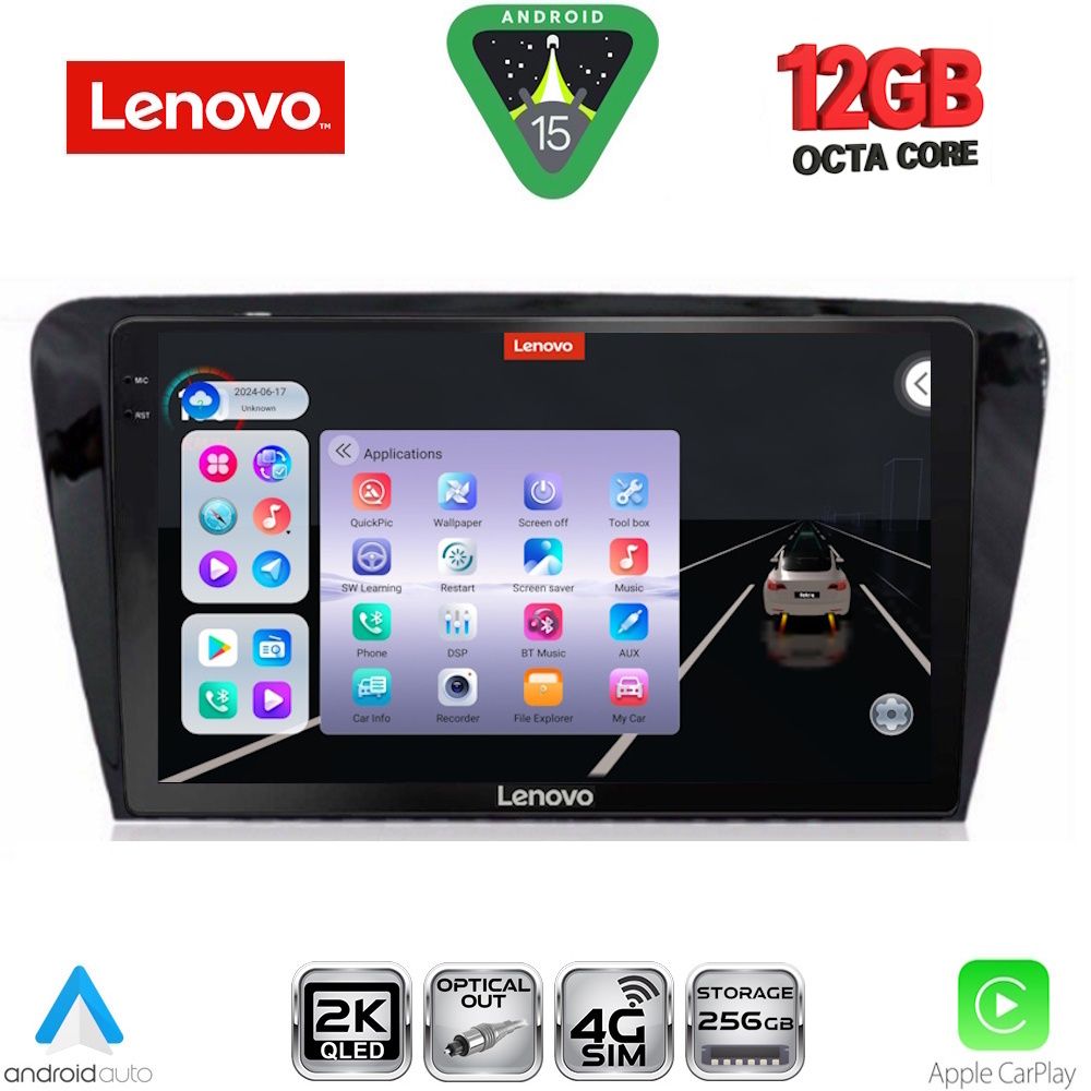 SSZ12597_15 LENOVO SSZ 12597_CPA (10inc) MULTIMEDIA TABLET for SKODA OCTAVIA 7 mod. 2013-2021 - Image 1