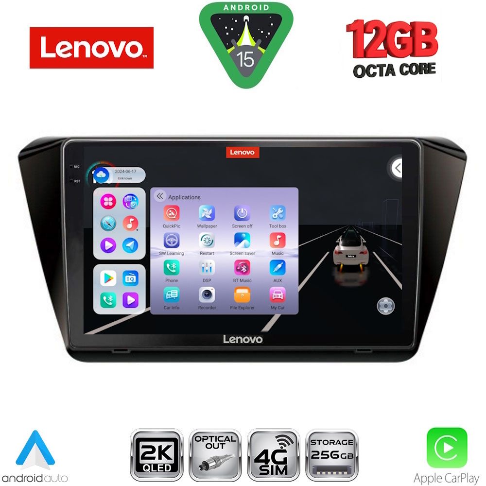 SSZ12605_15 LENOVO SSZ 12605_CPA (10inc) MULTIMEDIA TABLET for SKODA SUPERB mod. 2015-2023 - Image 1