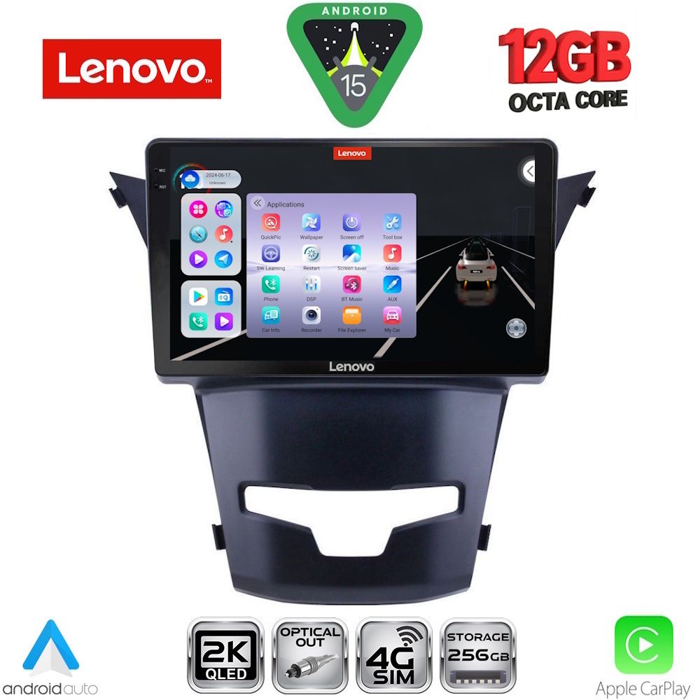 SSZ12653_15 LENOVO SSZ 12653_CPA (9inc) MULTIMEDIA TABLET for SSANGYONG KORANDO mod. 2014-2019 - Image 1