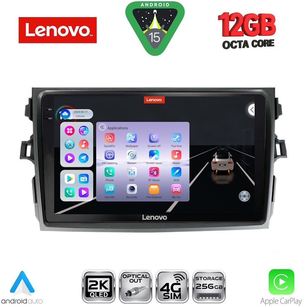 SSZ12713_15 LENOVO SSZ 12713_CPA (9inc) MULTIMEDIA TABLET for TOYOTA COROLLA 4D mod. 2006-2012 - Image 1