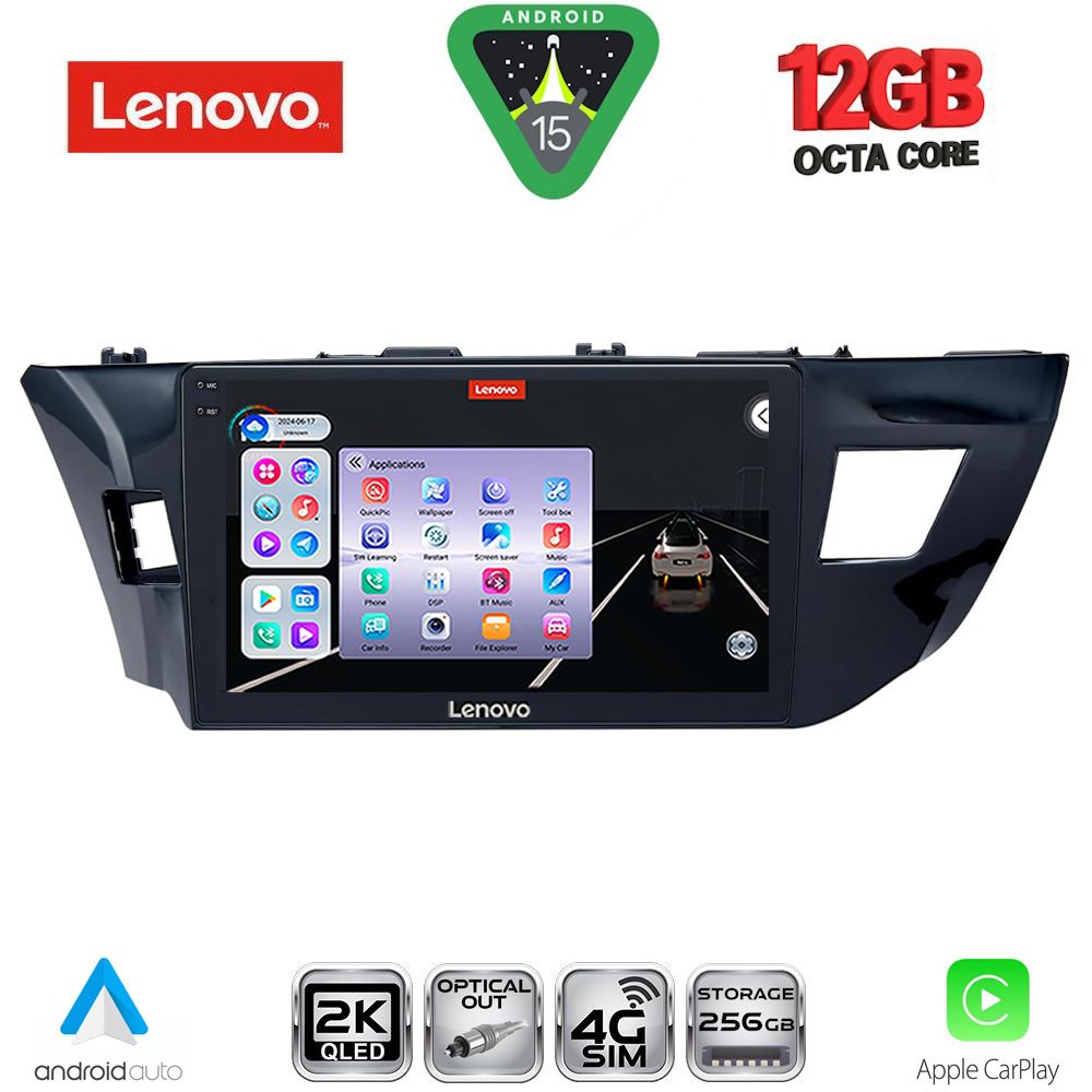SSZ12714MD_15 LENOVO SSZ 12714MD_CPA (10inc) MULTIMEDIA TABLET for TOYOTA COROLLA mod. 2013-2016 - Image 1