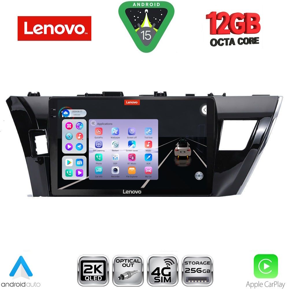 SSZ12714_15 LENOVO SSZ 12714SM_CPA (10inc) MULTIMEDIA TABLET for TOYOTA COROLLA mod. 2013-2016 - Image 1