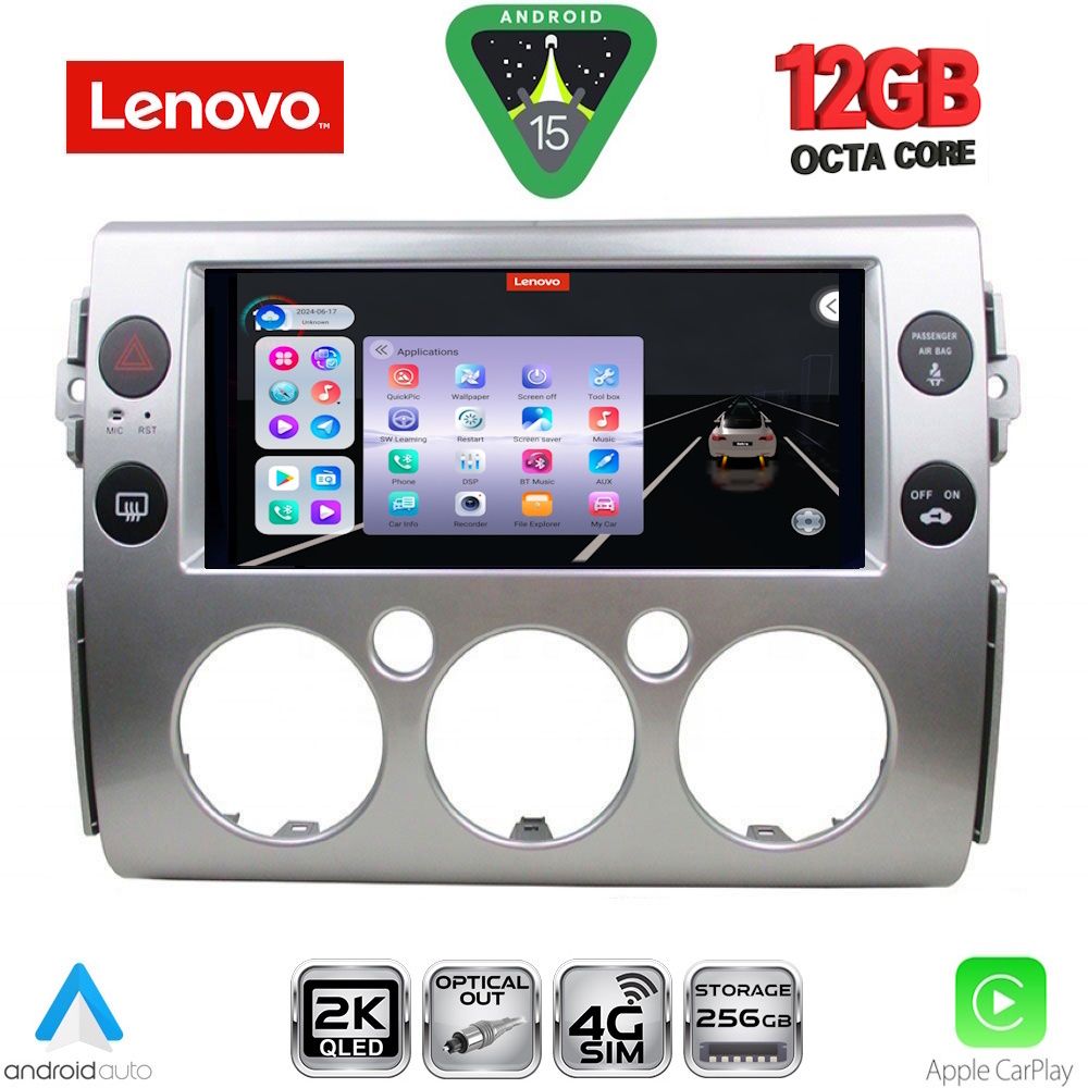 SSZ12717_15 LENOVO SSZ 12717_CPA (9inc) MULTIMEDIA TABLET for TOYOTA FJ CRUISER mod. 2007-2022 - Image 1