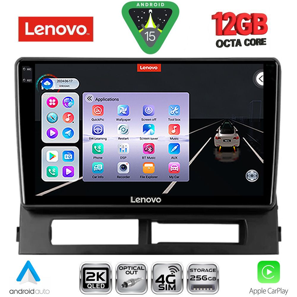 SSZ12728DASH_15 LENOVO SSZ 12728DASH_CPA (9inc) MULTIMEDIA TABLET for TOYOTA PRIUS mod. 2003-2009 (Supports Original Clima-HYBRID) - Image 1