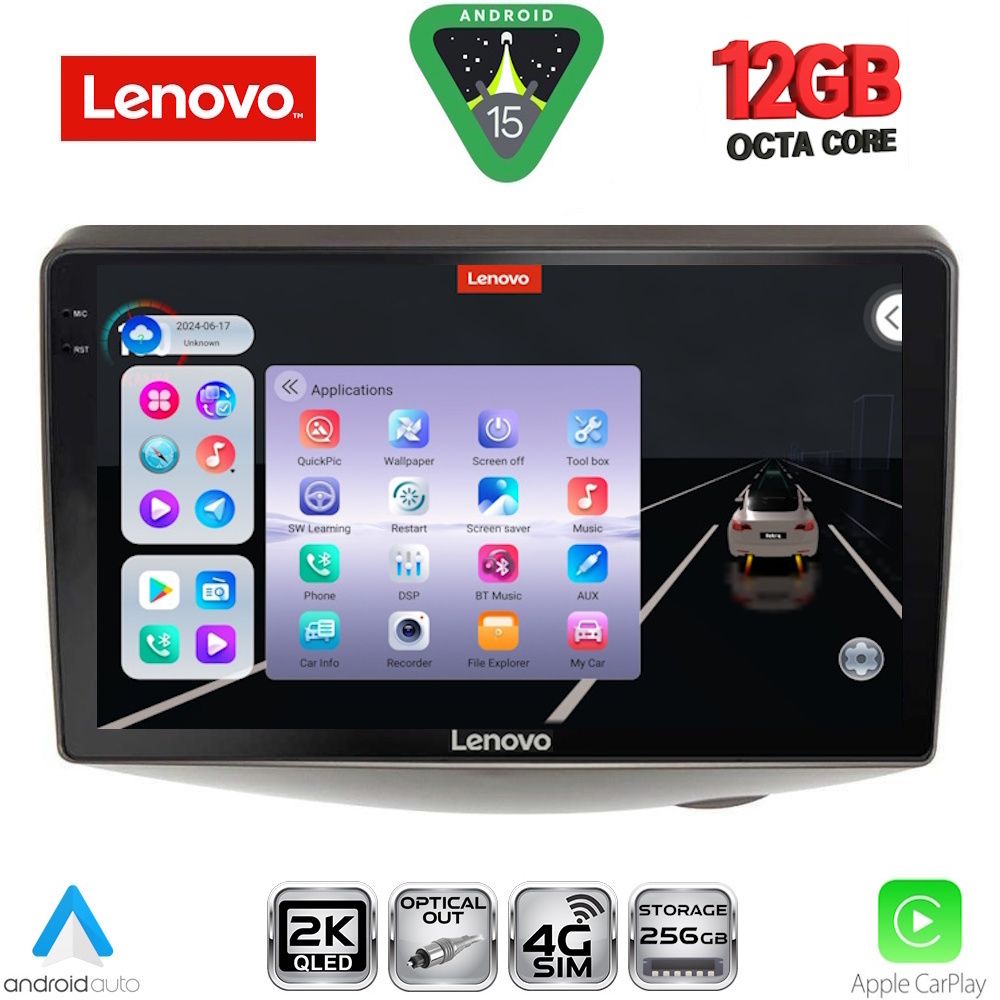 SSZ12735_15 LENOVO SSZ 12735_CPA (9inc) MULTIMEDIA TABLET for TOYOTA YARIS mod. 1999-2006 - Image 1