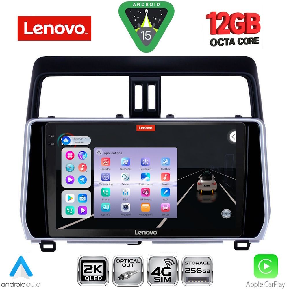 SSZ12739_15 LENOVO SSZ 12739_CPA (10inc) MULTIMEDIA TABLET for TOYOTA LAND CRUISER - PRADO mod. 2019-2023 - Image 1