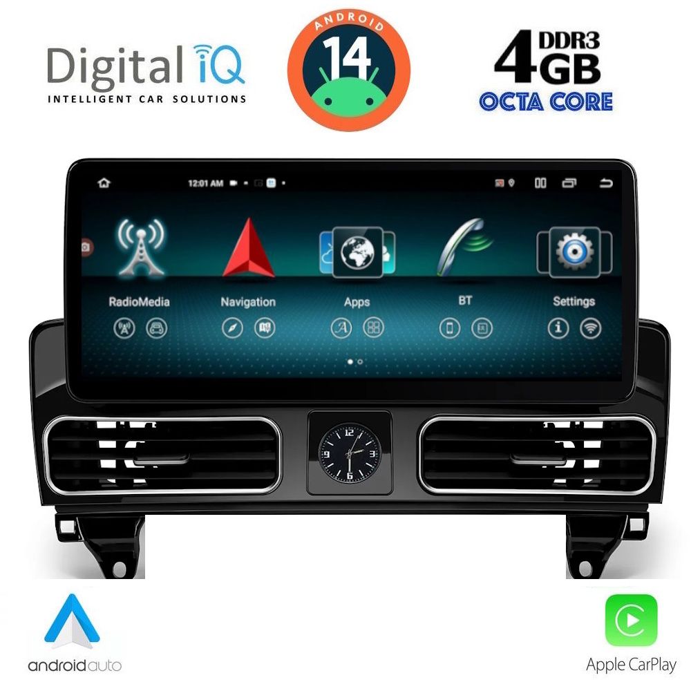 TOP10997CL-144 DIGITAL IQ TOP 11997_CPA CLOCK (12.3inc) (NTG 4.5) MULTIMEDIA SYSTEM for MERCEDES ML (W166) mod. 2011-2019 - Image 1