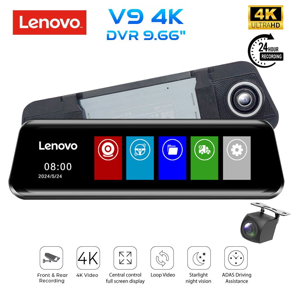 lenovo_V9_4k_01 LENOVO DVR V9_4K MIRROR (9.66" screen) - Image 1