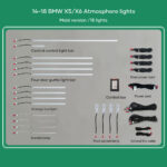 DIQ AMBIENT BMW X5-X6 (F15-F16) (Digital iQ Ambient Light for BMW X5 (F15) / X6 (F16) mod. 2014-2018 with 18 Lights, 11 Colours)