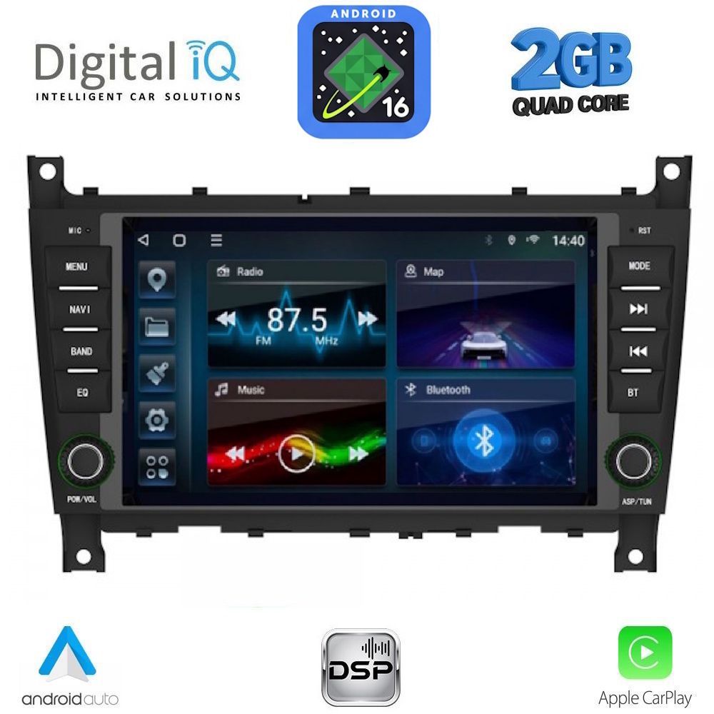 BLD293-16 DIGITAL IQ BLD 293_CPA (7" DECK) MULTIMEDIA SYSTEM for MERCEDES C (W203) - CLK (W209) mod. 2004-2008 - Image 1