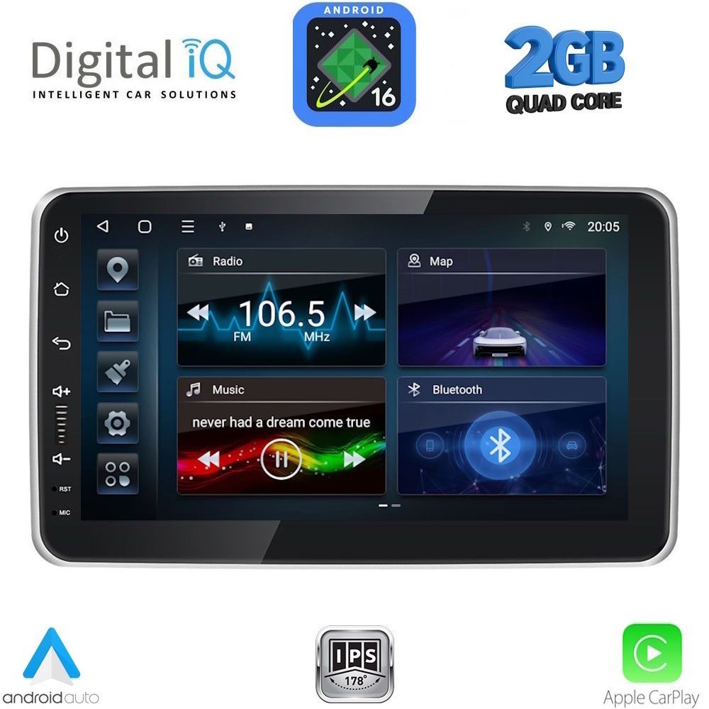 BLD2935-16 DIGITAL IQ BLD 2935_CPA (9″ DECK) MULTIMEDIA TABLET 1DIN - Image 1