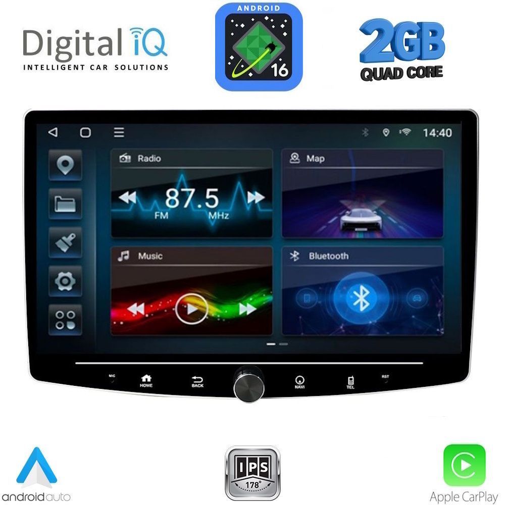 BLD2940-16 DIGITAL IQ BLD 2940_CPA (10.1″ DECK) MULTIMEDIA TABLET 1DIN - Image 1