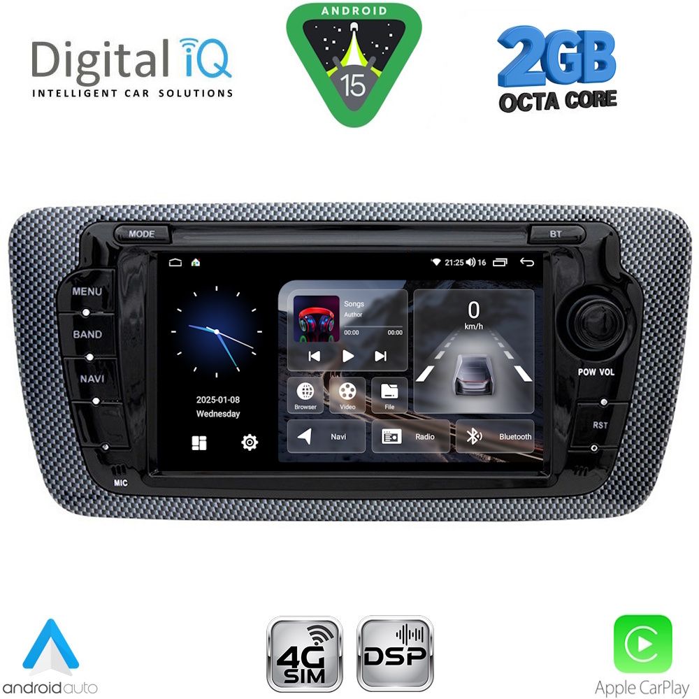 BLF346_15_ DIGITAL IQ BLF 346_CPA (7" DECK) MULTIMEDIA SYSTEM for SEAT IBIZA mod. 2008-2015 - Image 1