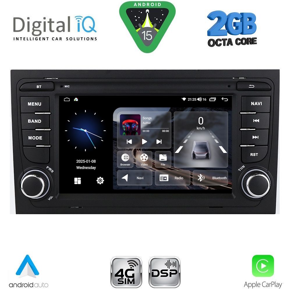 BLF350-15 DIGITAL IQ BLF 350_CPA (7" DECK) MULTIMEDIA OEM for AUDI A4 mod. 2002-2008 - Image 1