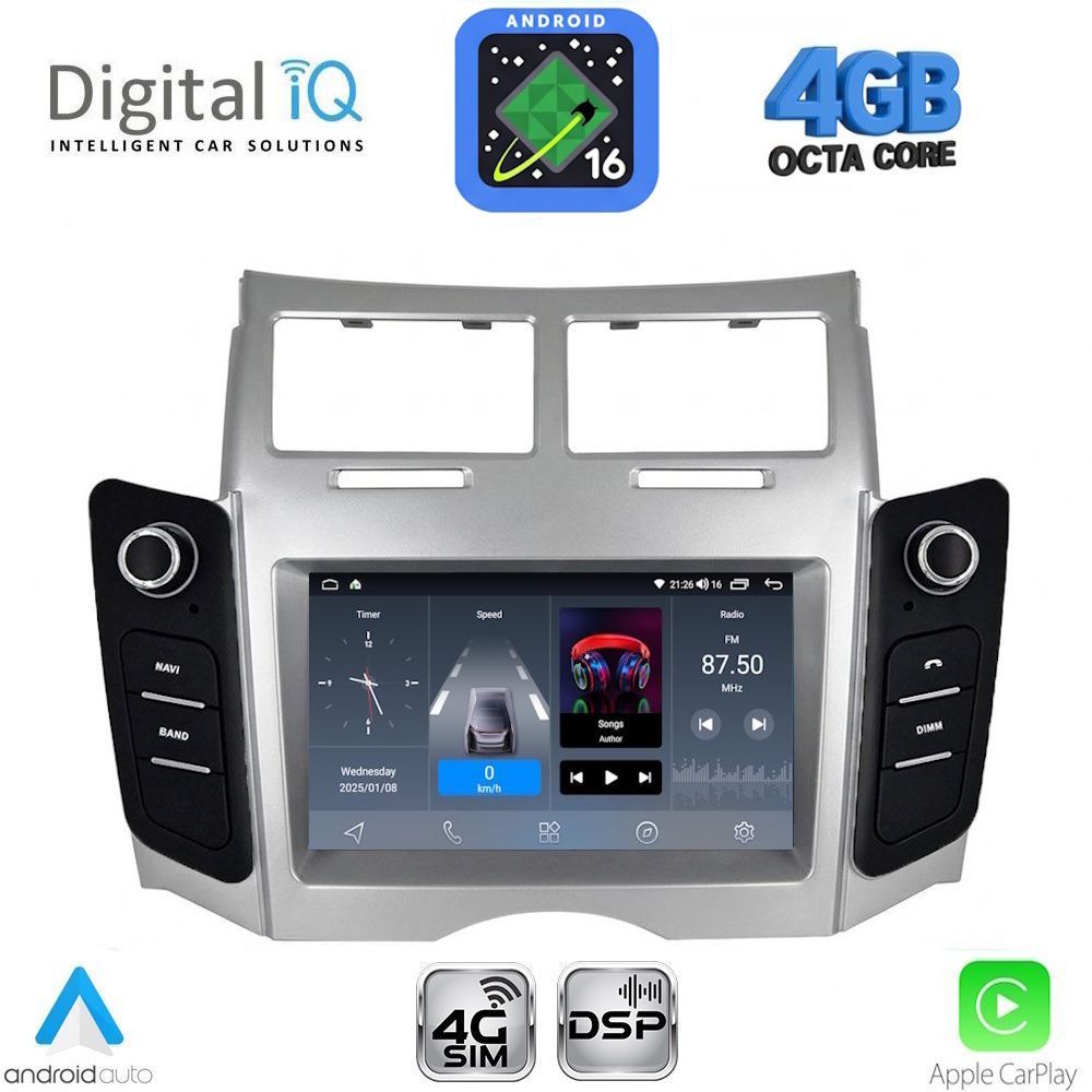 BLG429_16 DIGITAL IQ BLG 429_CPA (7″ DECK) MULTIMEDIA OEM for TOYOTA YARIS mod. 2006-2011 - Image 1