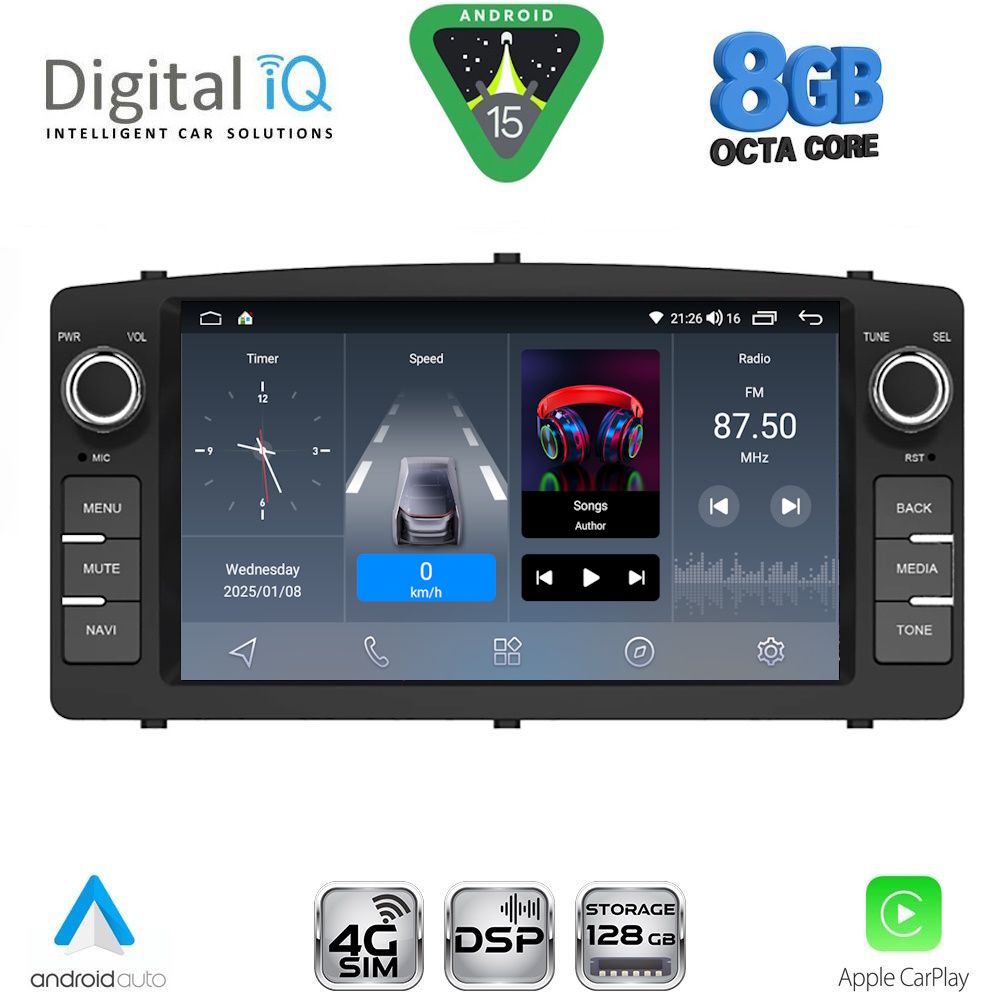 BLM710-15 DIGITAL IQ BLM 710_CPA (7" DECK) MULTIMEDIA OEM for TOYOTA COROLLA mod. 2000-2006 - Image 1