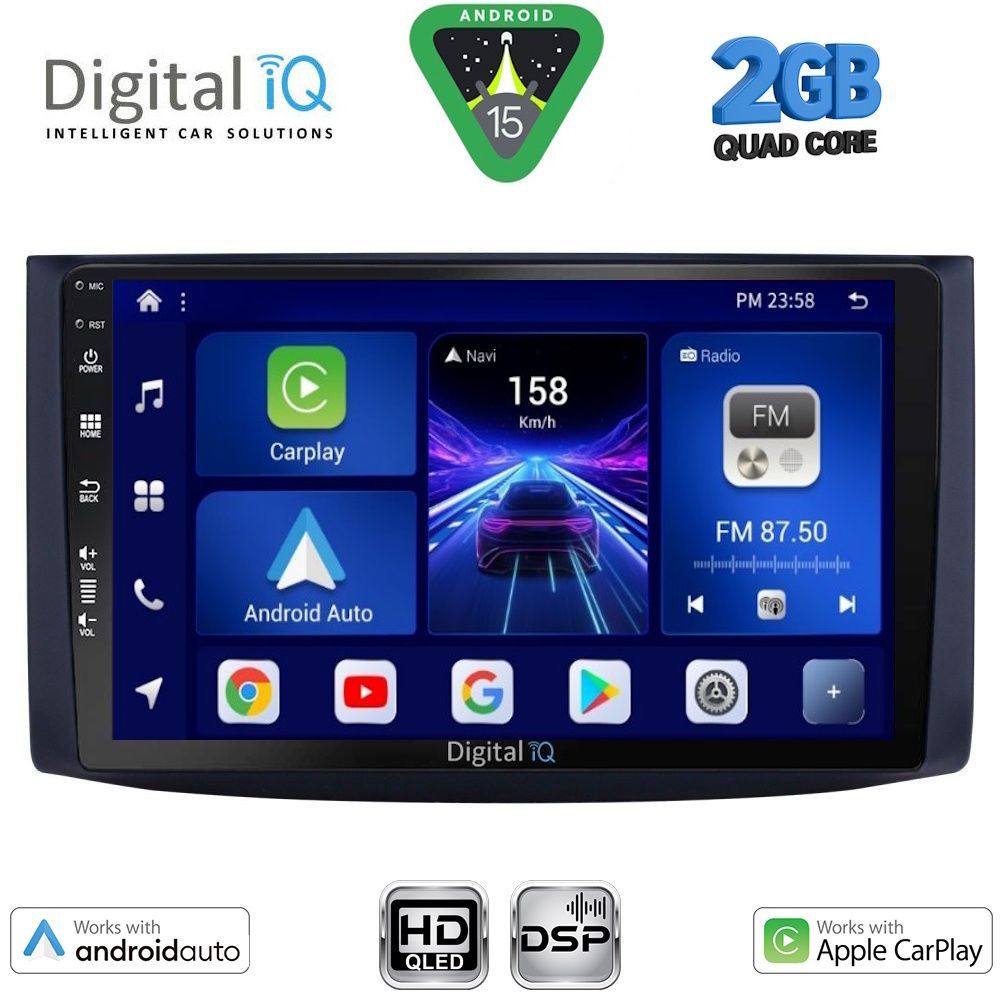 BXC3072_15 DIGITAL IQ BXC 3072_CPAA (9inc) MULTIMEDIA TABLET for CHEVROLET AVEO mod. 2006-2010 - Image 1