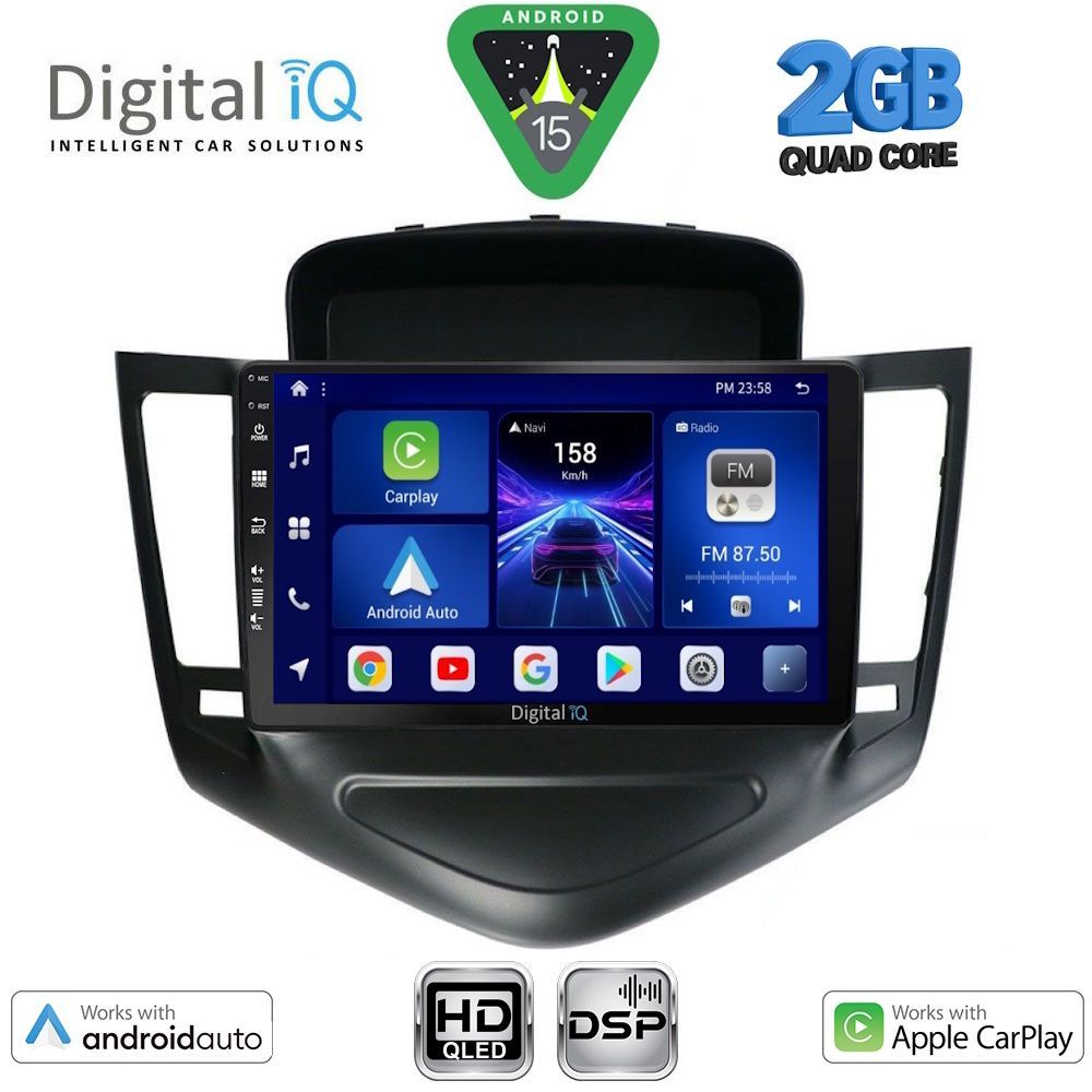 BXC3076_15 DIGITAL IQ BXC 3076A_CPAA (9inc) MULTIMEDIA TABLET for CHEVROLET CRUZE mod. 2008-2012 - Image 1