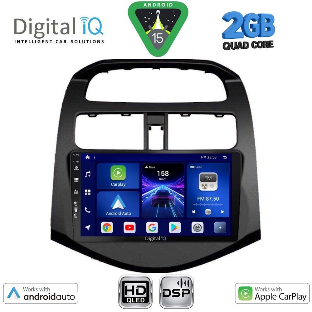 BXC3078_15 DIGITAL IQ BXC 3078A_CPAA (9inc) MULTIMEDIA TABLET for CHEVROLET SPARK mod. 2009-2015 - Image 1
