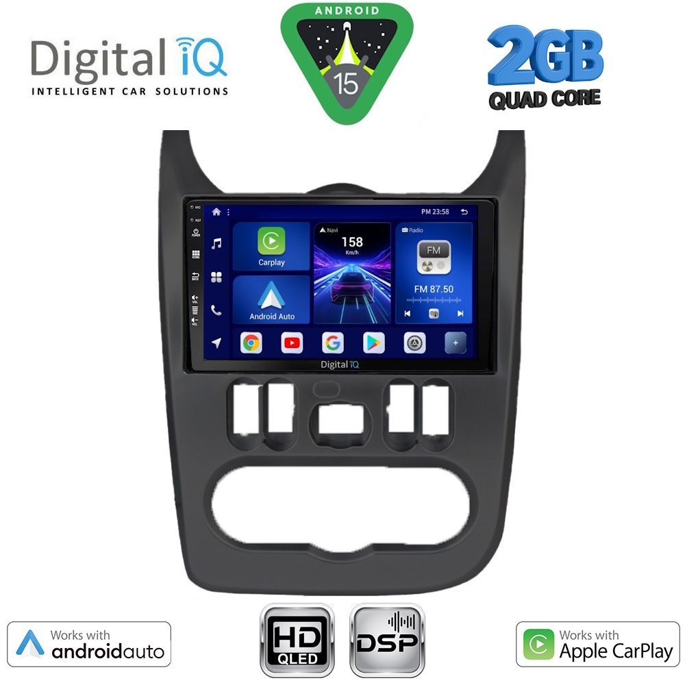 BXC3101BL_15 DIGITAL IQ BXC 3101BL_CPAA (9inc) MULTIMEDIA TABLET for DACIA DUSTER – LOGAN – SANDERO mod. 2006-2012 (BLACK) - Image 1