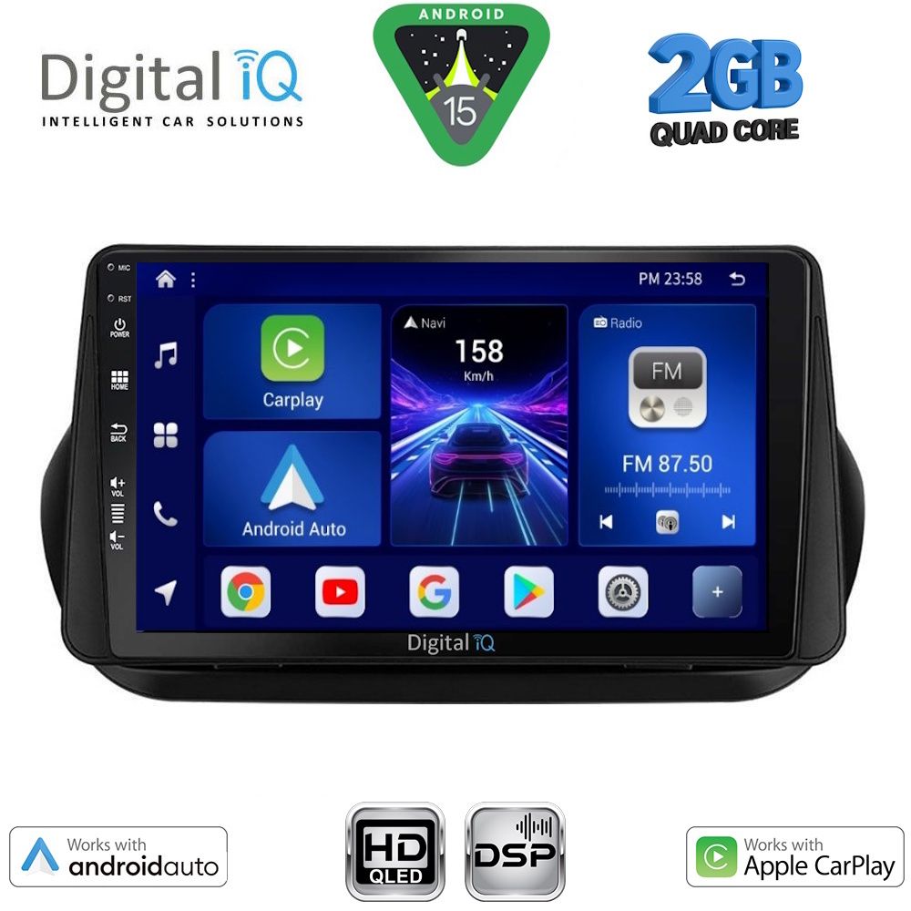 BXC3142_15 DIGITAL IQ BXC 3142_CPAA (9inc) MULTIMEDIA TABLET for CITROEN – FIAT – PEUGEOT mod. 2008-2018 - Image 1
