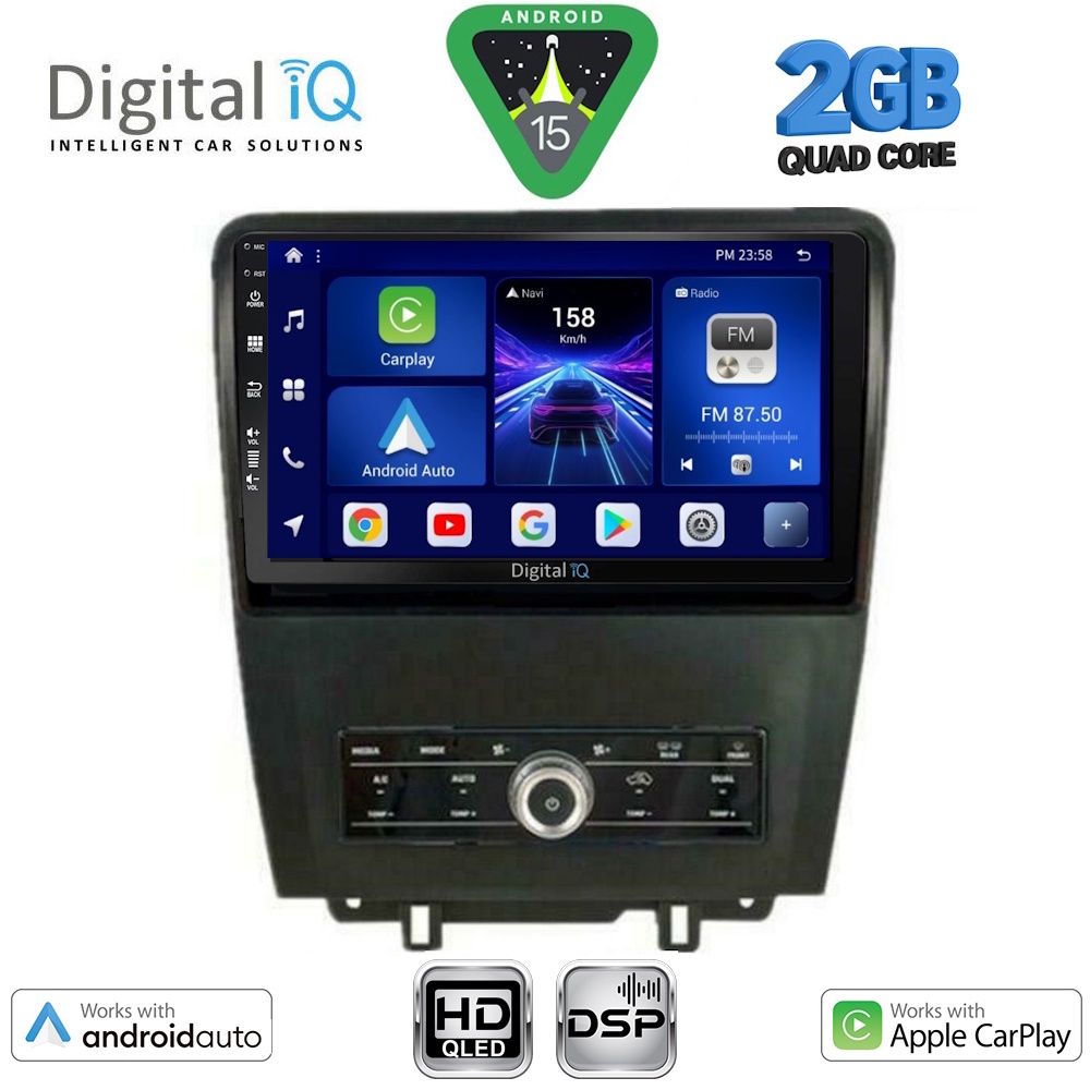 BXC3165_15 DIGITAL IQ BXC 3165_CPAA (10inc) MULTIMEDIA TABLET for FORD MUSTANG mod. 2010-2015 - Image 1