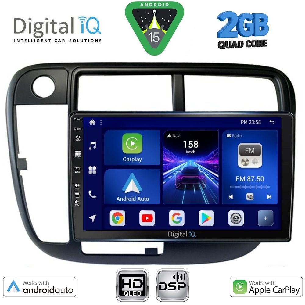 BXC3186CL_15 DIGITAL IQ BXC 3186_CPAA CLIMA (9inc) MULTIMEDIA TABLET for HONDA CIVIC mod. 1995-2001 - Image 1