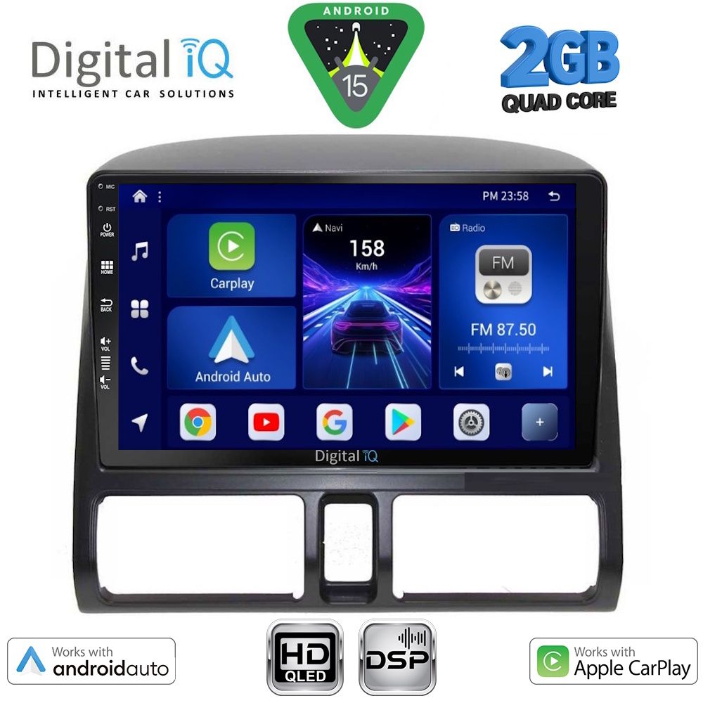BXC3196_CL_15 DIGITAL IQ BXC 3196_CPAA CLIMA (9inc) MULTIMEDIA TABLET for HONDA CRV mod. 1996-2006 - Image 1