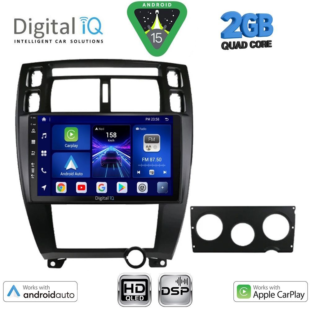 BXC3241BL_15 DIGITAL IQ BXC 3241BL_CPAA (10inc) MULTIMEDIA TABLET for HYUNDAI TUCSON mod. 2004-2010 (BLACK) - Image 1